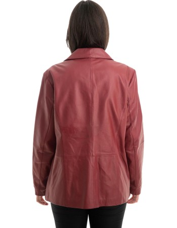 Γνήσιο Γυναικέιο Δερμάτινο Σακάκι - Z825