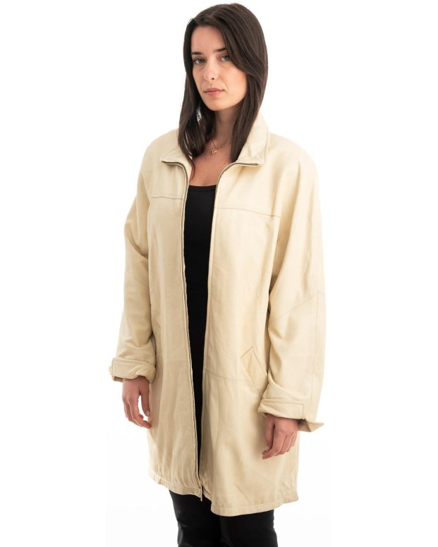 Γνήσιο Γυναικέιο Δερμάτινο Μπουφάν - Z826