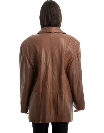 Γνήσιο Γυναικέιο Δερμάτινο Μπουφάν - Z829