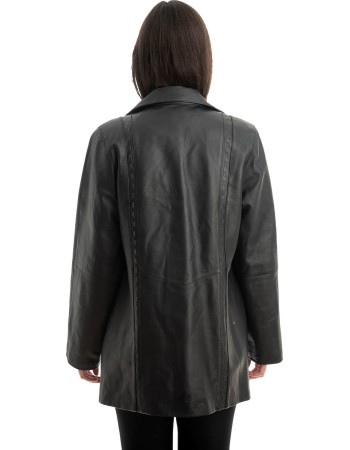 Γνήσιο Γυναικέιο Δερμάτινο Σακάκι - Z830