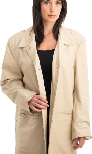 Γνήσιο Γυναικέιο Δερμάτινο Σακάκι - Z833