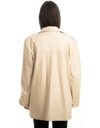 Γνήσιο Γυναικέιο Δερμάτινο Σακάκι - Z833