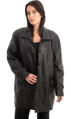 Γνήσιο Γυναικέιο Δερμάτινο Μπουφάν - Z835