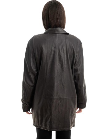 Γνήσιο Γυναικέιο Δερμάτινο Μπουφάν - Z835