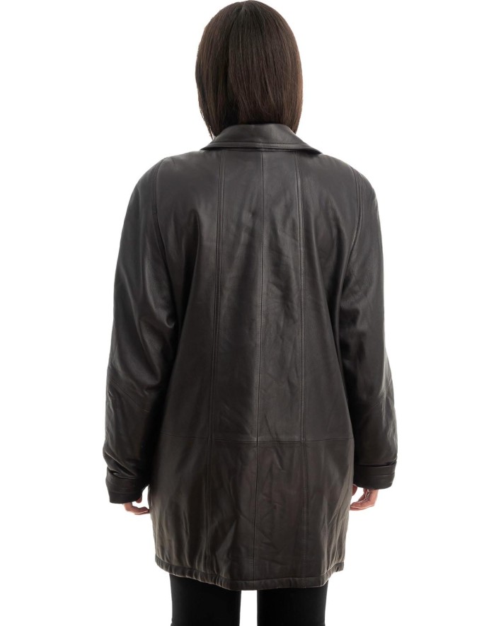 Γνήσιο Γυναικέιο Δερμάτινο Μπουφάν - Z835