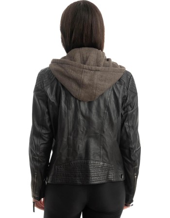 Γνήσιο Γυναικέιο Δερμάτινο Μπουφάν - Z836
