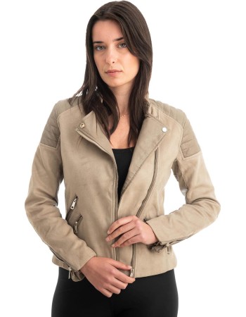 Γνήσιο Γυναικέιο Δερμάτινο Μπουφάν - Z839