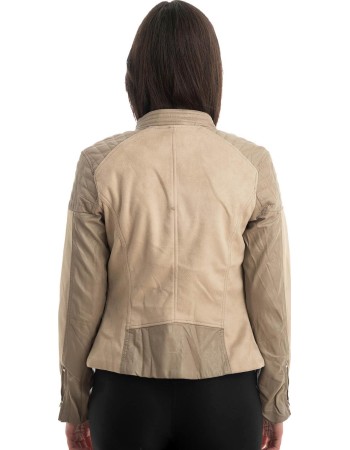 Γνήσιο Γυναικέιο Δερμάτινο Μπουφάν - Z839