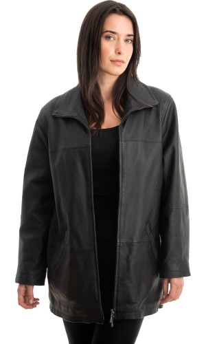 Γνήσιο Γυναικέιο Δερμάτινο Μπουφάν - Z840