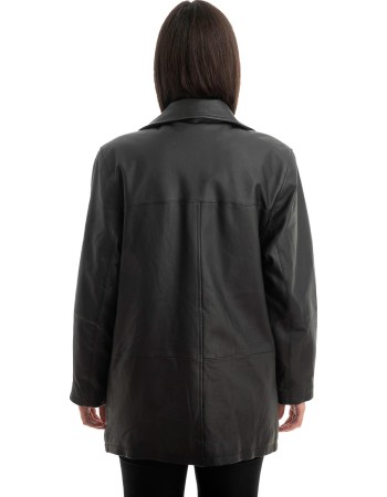 Γνήσιο Γυναικέιο Δερμάτινο Μπουφάν - Z840