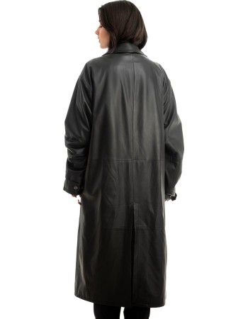 Γνήσιο Ανδρικό Δερμάτινο Παλτό - Z843