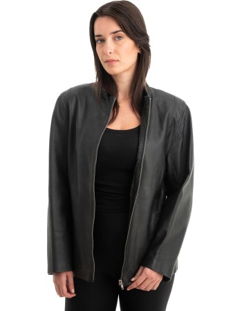 Γνήσιο Γυναικέιο Δερμάτινο Μπουφάν - Z844