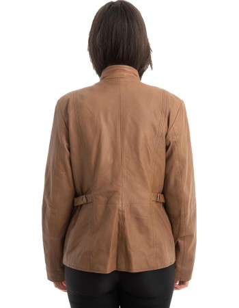 Γνήσιο Γυναικέιο Δερμάτινο Μπουφάν - Z847