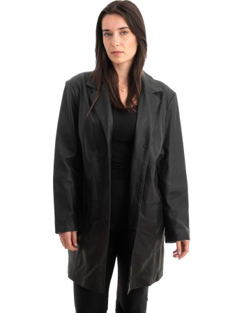 Γνήσιο Γυναικέιο Δερμάτινο Σακάκι - Z850