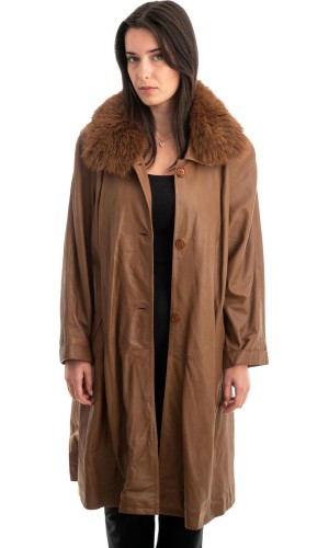 Γνήσιο Γυναικέιο Δερμάτινο Μπουφάν - Z852