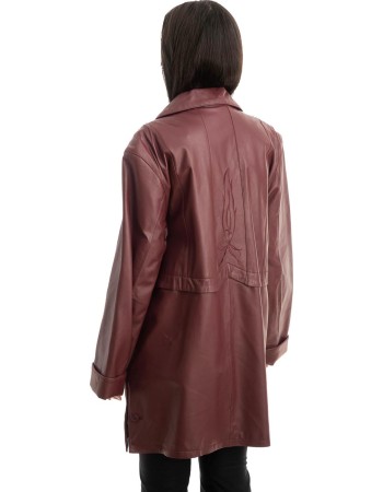 Γνήσιο Γυναικέιο Δερμάτινο Μπουφάν - Z853