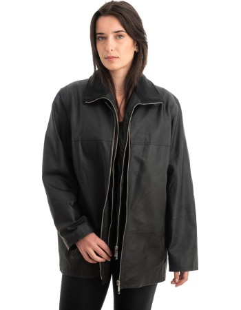 Γνήσιο Γυναικέιο Δερμάτινο Μπουφάν - Z856