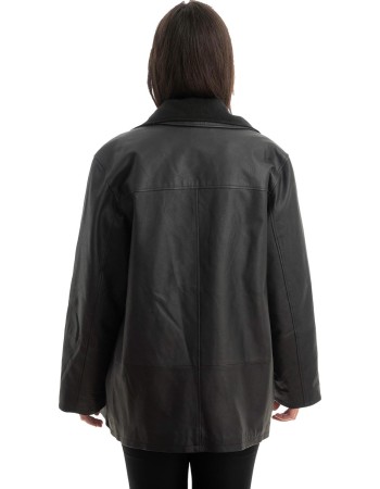 Γνήσιο Γυναικέιο Δερμάτινο Μπουφάν - Z856