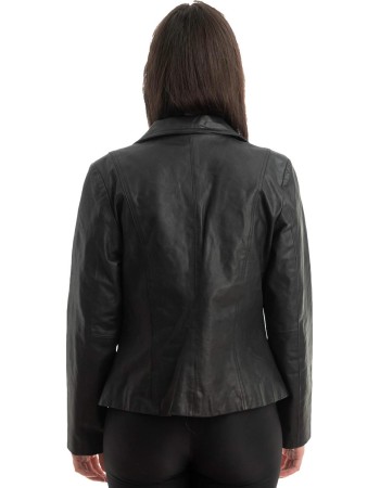 Γνήσιο Γυναικέιο Δερμάτινο Σακάκι - Z857