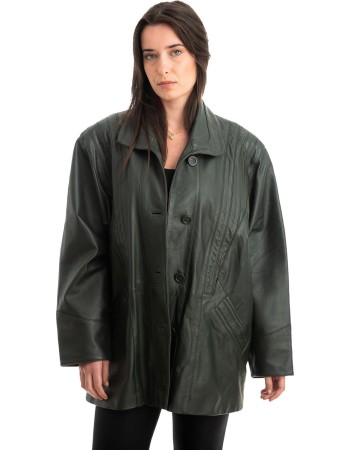 Γνήσιο Γυναικέιο Δερμάτινο Σακάκι - Z858