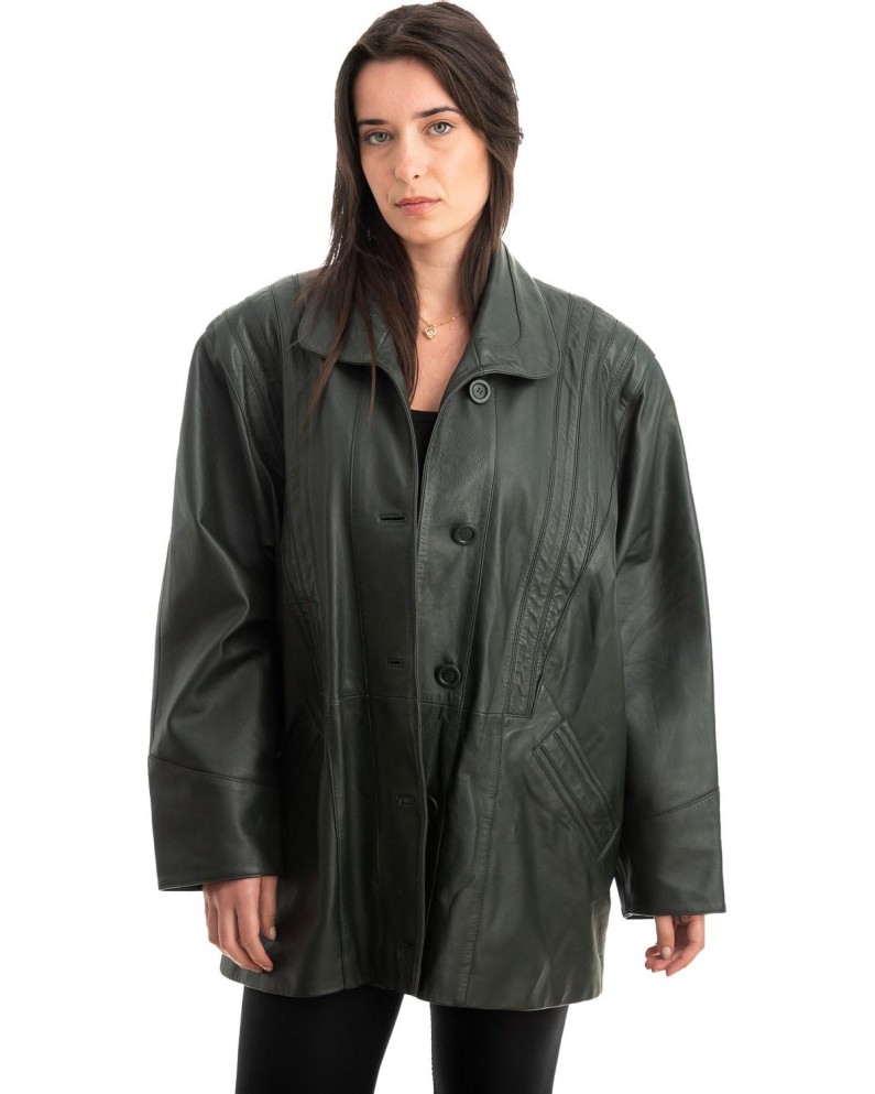 Γνήσιο Γυναικέιο Δερμάτινο Σακάκι - Z858