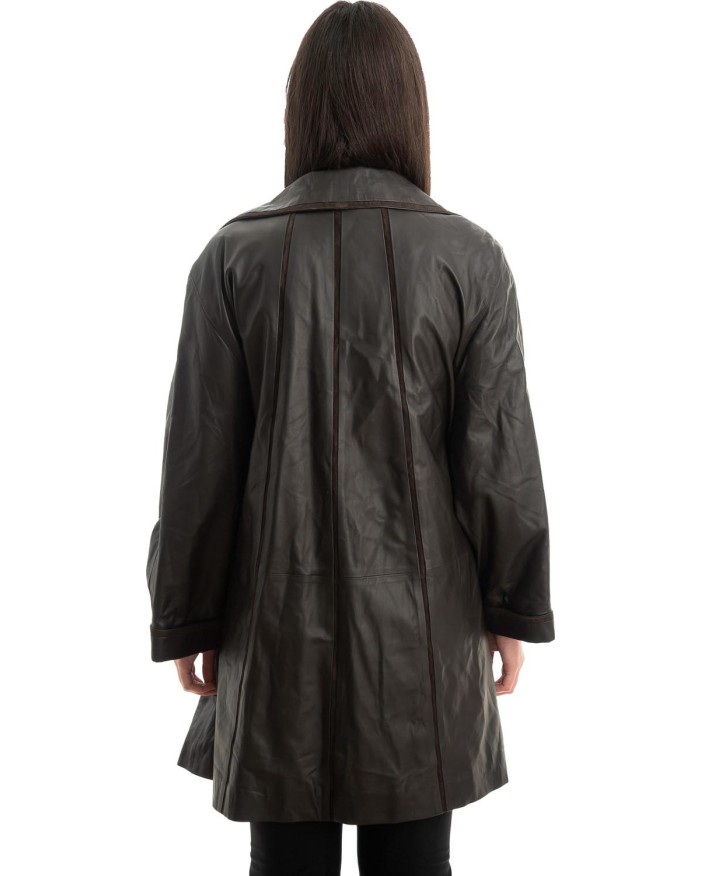 Γνήσιο Γυναικέιο Δερμάτινο Μπουφάν - Z864