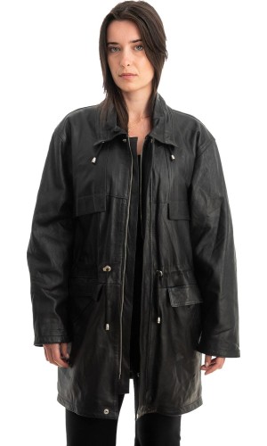 Γνήσιο Γυναικέιο Δερμάτινο Μπουφάν - Z865