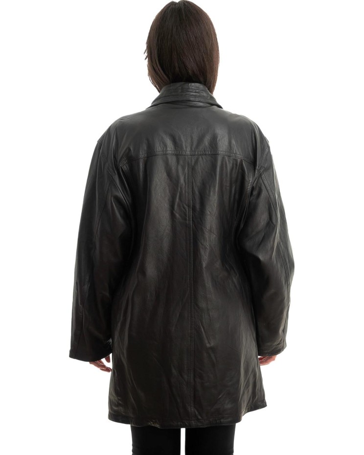 Γνήσιο Γυναικέιο Δερμάτινο Μπουφάν - Z865