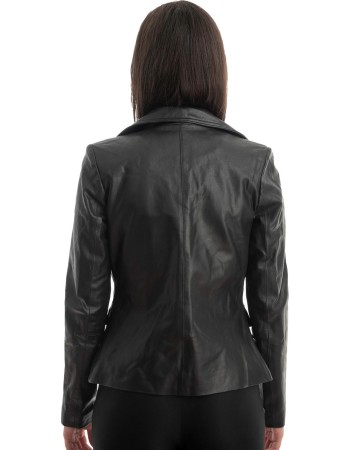 Γνήσιο Γυναικέιο Δερμάτινο Σακάκι - Z868
