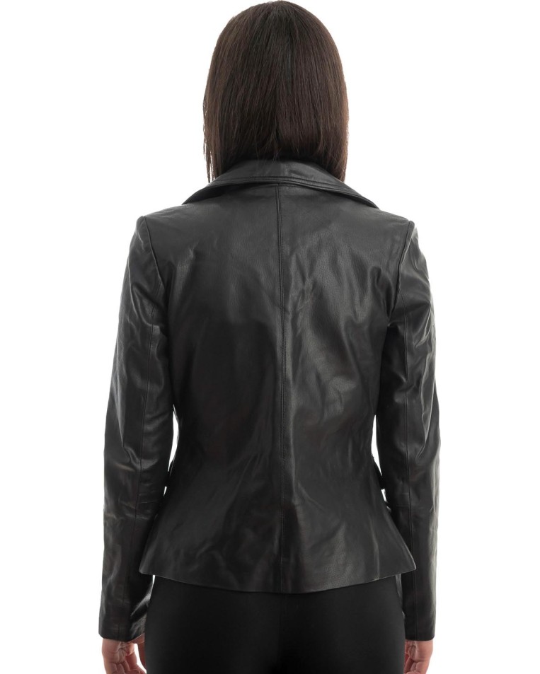 Γνήσιο Γυναικέιο Δερμάτινο Σακάκι - Z868