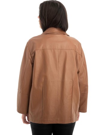 Γνήσιο Γυναικέιο Δερμάτινο Μπουφάν - Z869