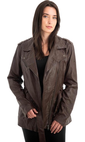 Γνήσιο Γυναικέιο Δερμάτινο Μπουφάν - Z870