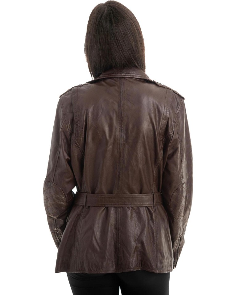 Γνήσιο Γυναικέιο Δερμάτινο Μπουφάν - Z870