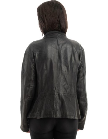 Γνήσιο Γυναικέιο Δερμάτινο Μπουφάν - Z873