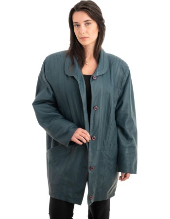 Γνήσιο Γυναικέιο Δερμάτινο Μπουφάν - Z877