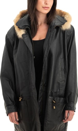 Γνήσιο Γυναικέιο Δερμάτινο Μπουφάν - Z881