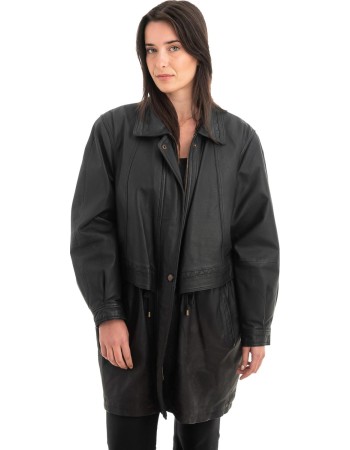 Γνήσιο Γυναικέιο Δερμάτινο Μπουφάν - Z882