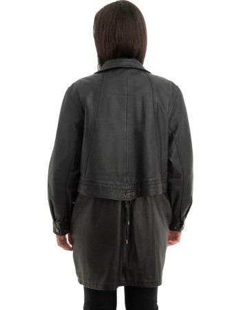 Γνήσιο Γυναικέιο Δερμάτινο Μπουφάν - Z882