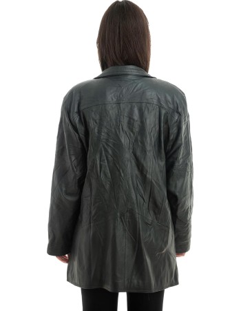 Γνήσιο Γυναικέιο Δερμάτινο Μπουφάν - Z891