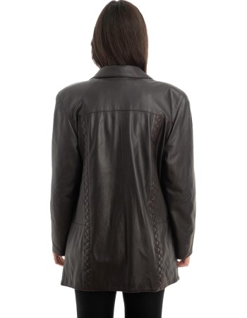 Γνήσιο Γυναικέιο Δερμάτινο Σακάκι - Z892