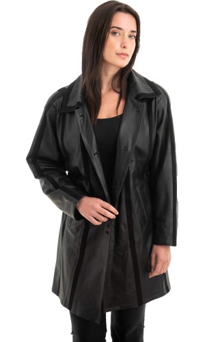 Γνήσιο Γυναικέιο Δερμάτινο Μπουφάν - Z893