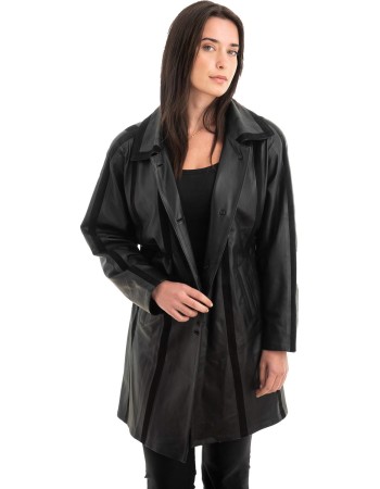 Γνήσιο Γυναικέιο Δερμάτινο Μπουφάν - Z893