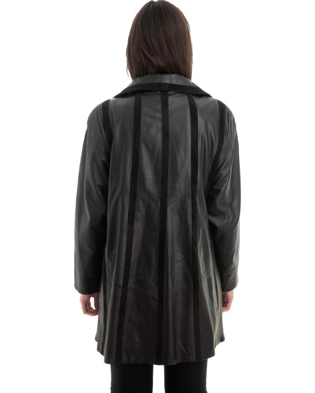 Γνήσιο Γυναικέιο Δερμάτινο Μπουφάν - Z893