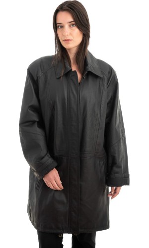 Γνήσιο Γυναικέιο Δερμάτινο Μπουφάν - Z895