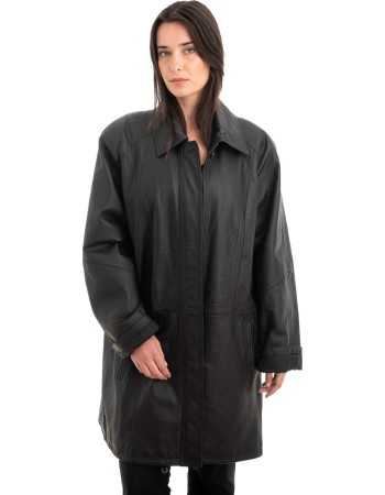 Γνήσιο Γυναικέιο Δερμάτινο Μπουφάν - Z895