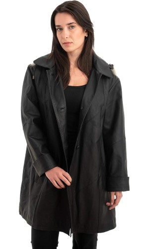 Γνήσιο Γυναικέιο Δερμάτινο Μπουφάν - Z897