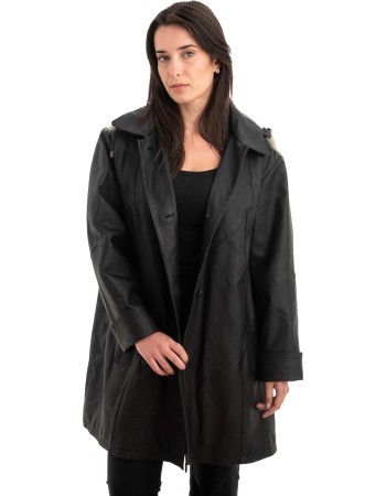 Γνήσιο Γυναικέιο Δερμάτινο Μπουφάν - Z897