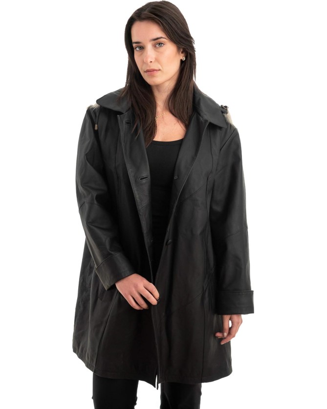 Γνήσιο Γυναικέιο Δερμάτινο Μπουφάν - Z897