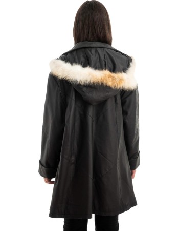 Γνήσιο Γυναικέιο Δερμάτινο Μπουφάν - Z897