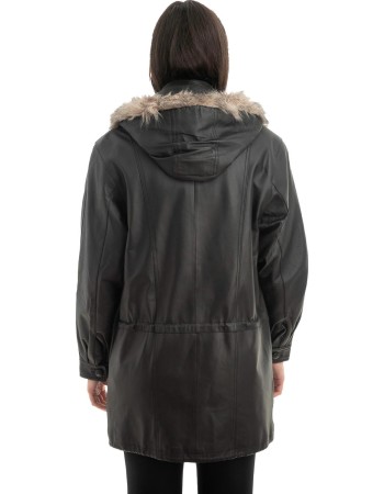 Γνήσιο Γυναικέιο Δερμάτινο Μπουφάν - Z902